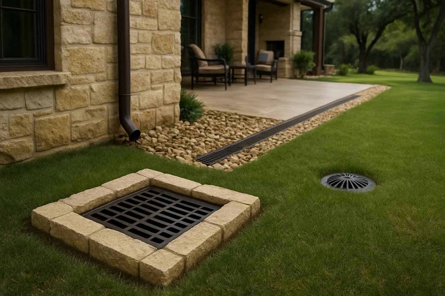 Catch Basins and Surface Drains in Sisterdale Texas