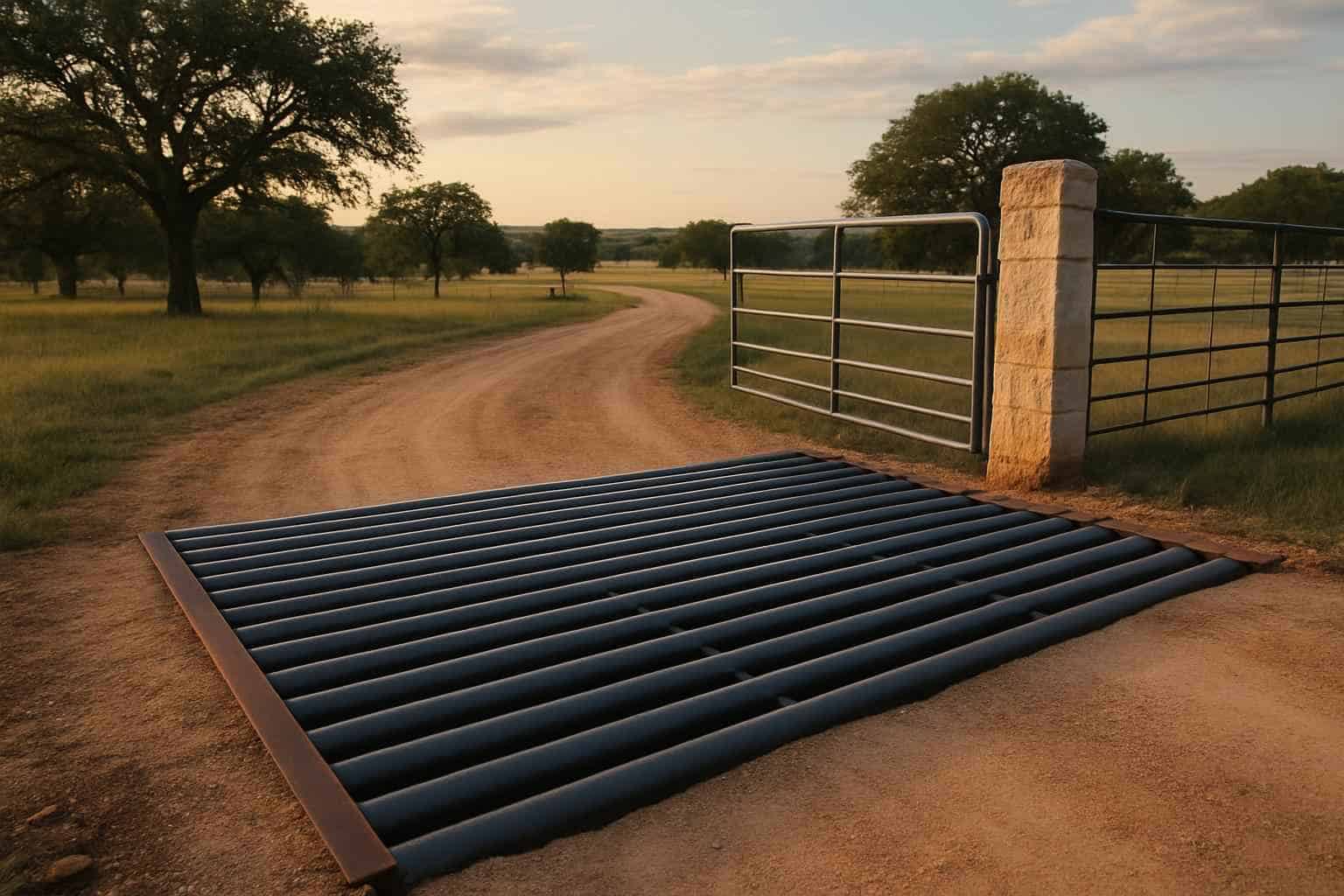 Cattle Guard Installation in Blanco Texas