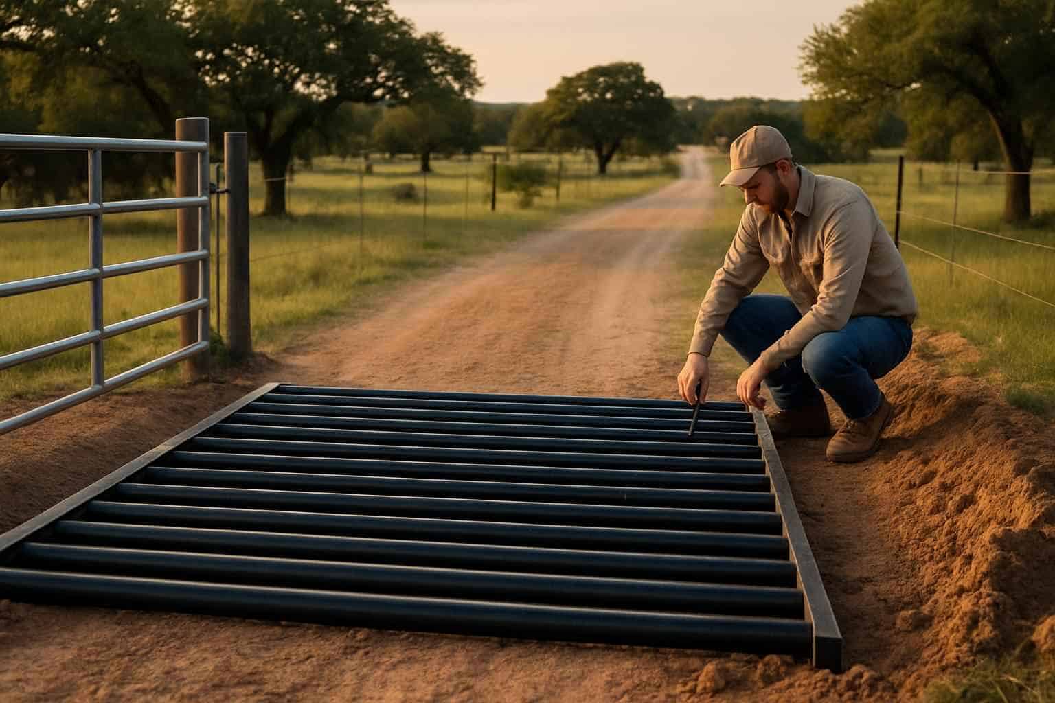 Cattle Guard Installation in Camp Verde Texas