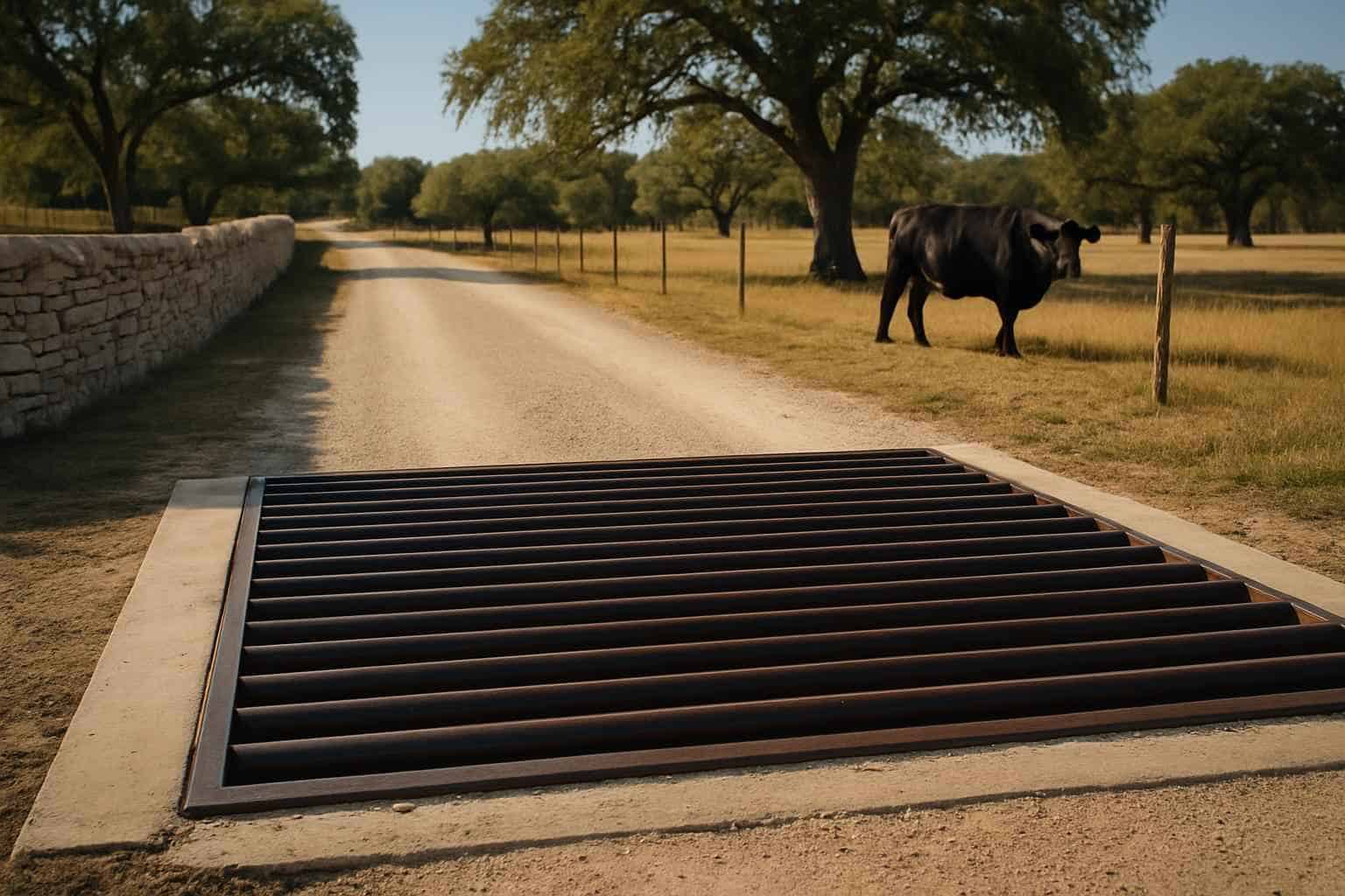 Cattle Guard Installation in Ingram Texas