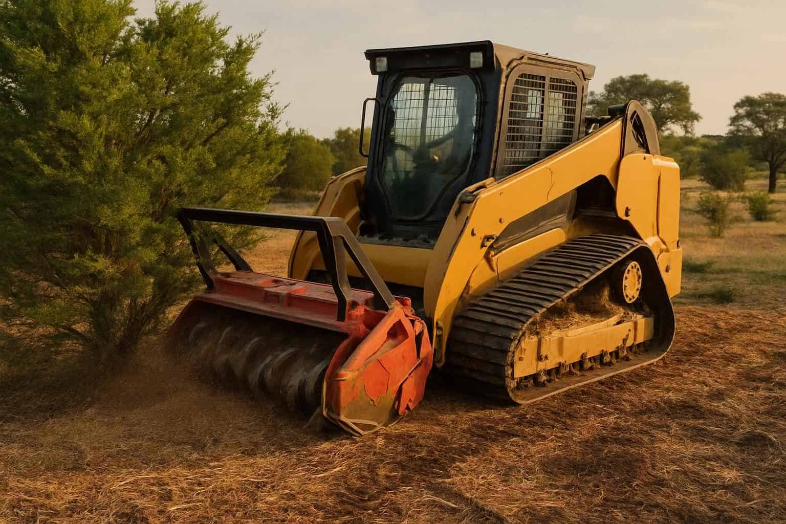 Cedar Brush Mulching in Johnson City Texas