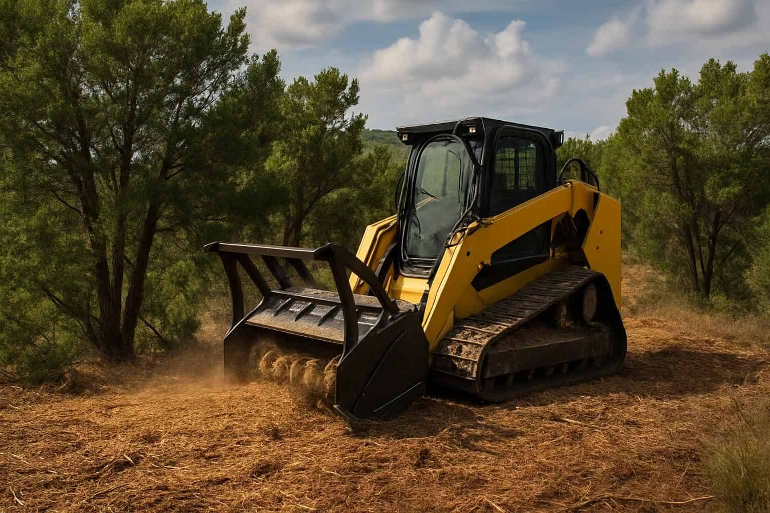 Cedar Brush Mulching in Kendalia Texas