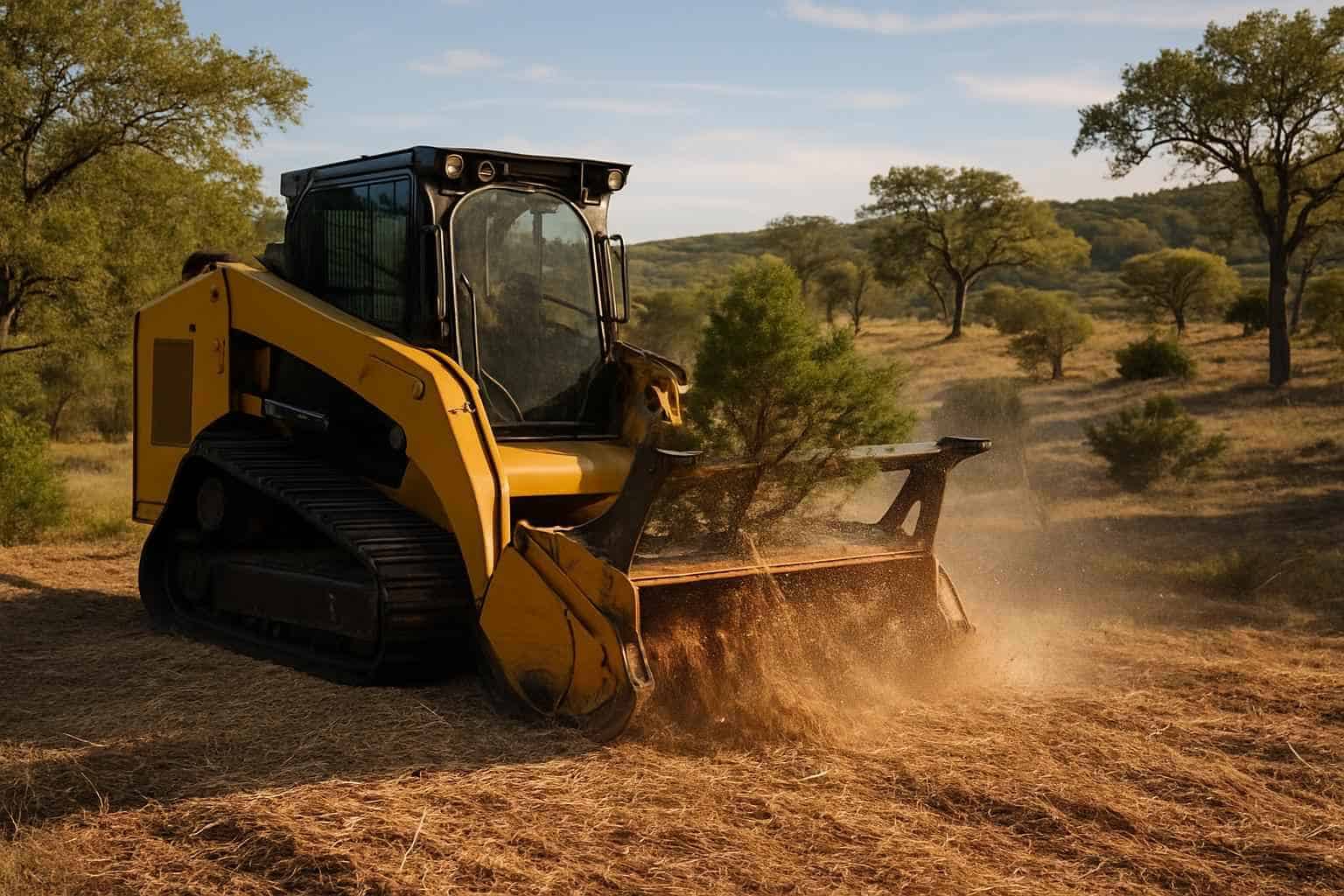 Cedar Brush Mulching in Mountain Home Texas