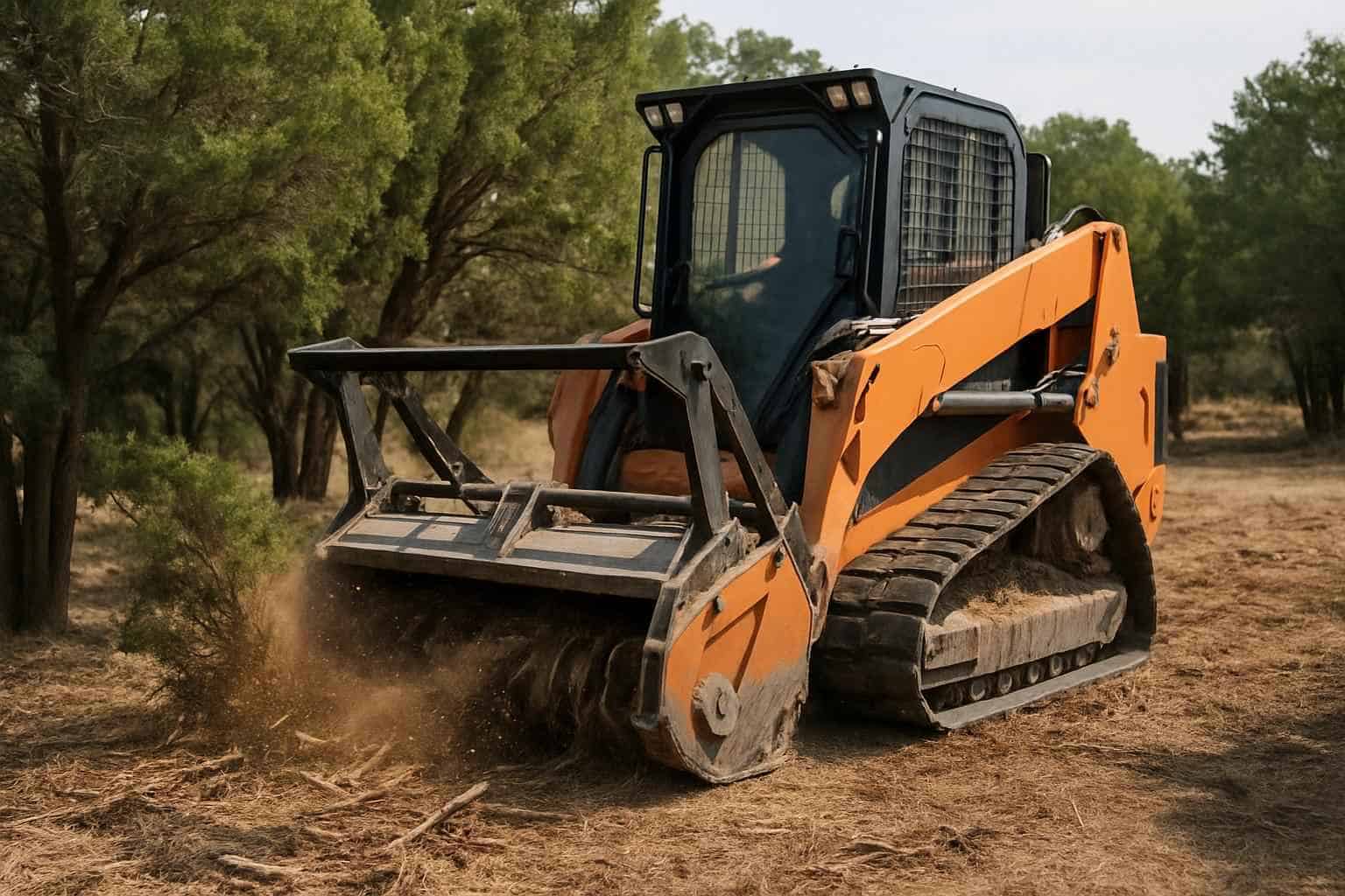 Cedar Clearing with Mulcher in Camp Verde Texas
