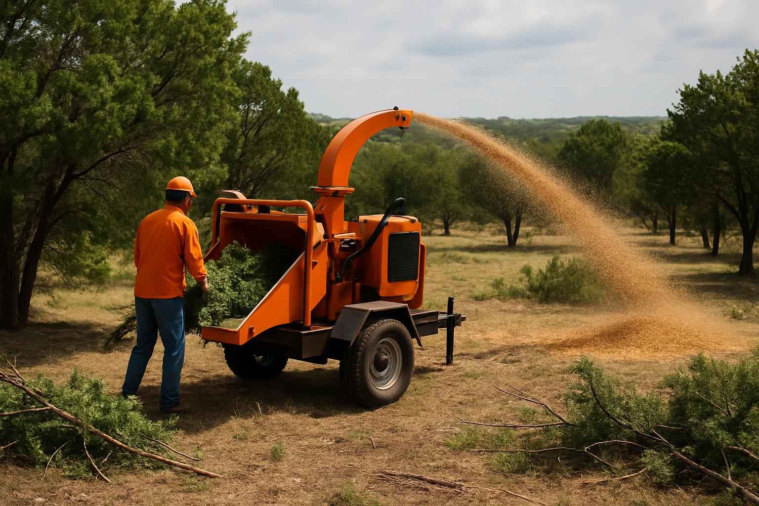 Cedar Fuel Reduction in Center Point Texas
