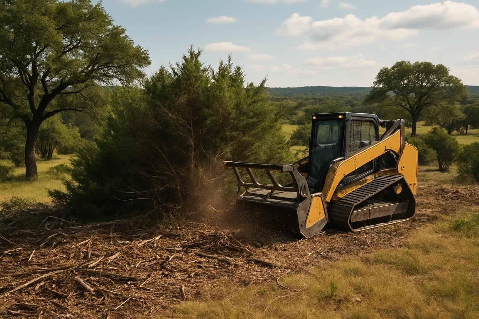 Cedar Fuel Reduction in Mountain Home Texas
