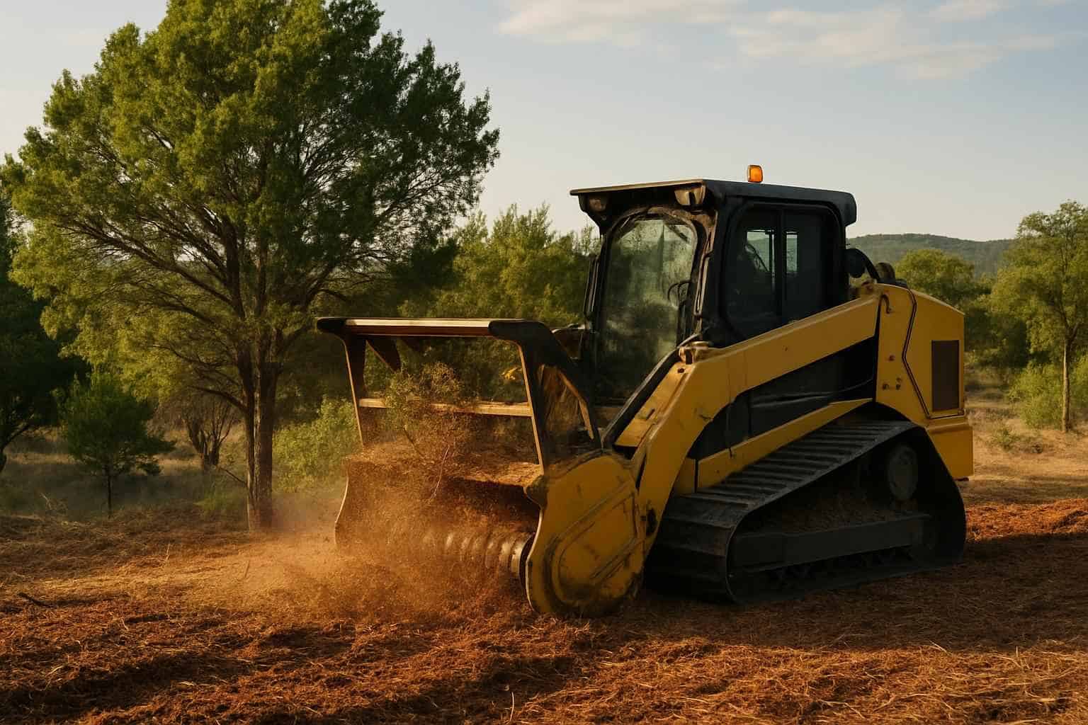 Cedar Mulching in Hunt Texas