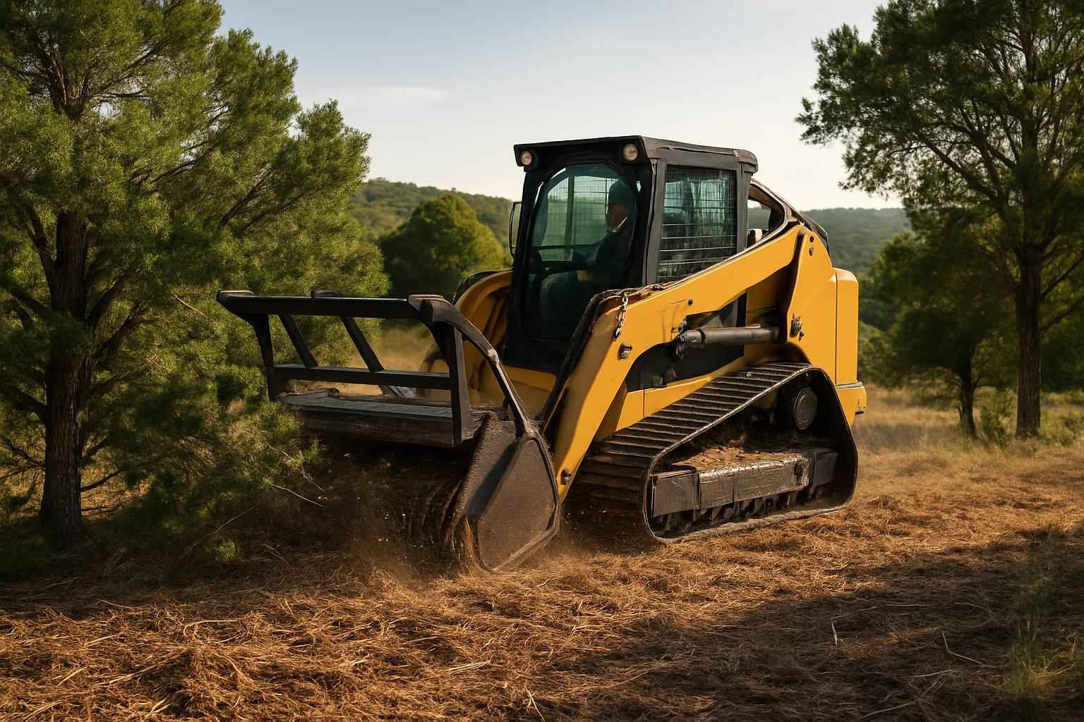 Cedar Mulching in Ingram Texas