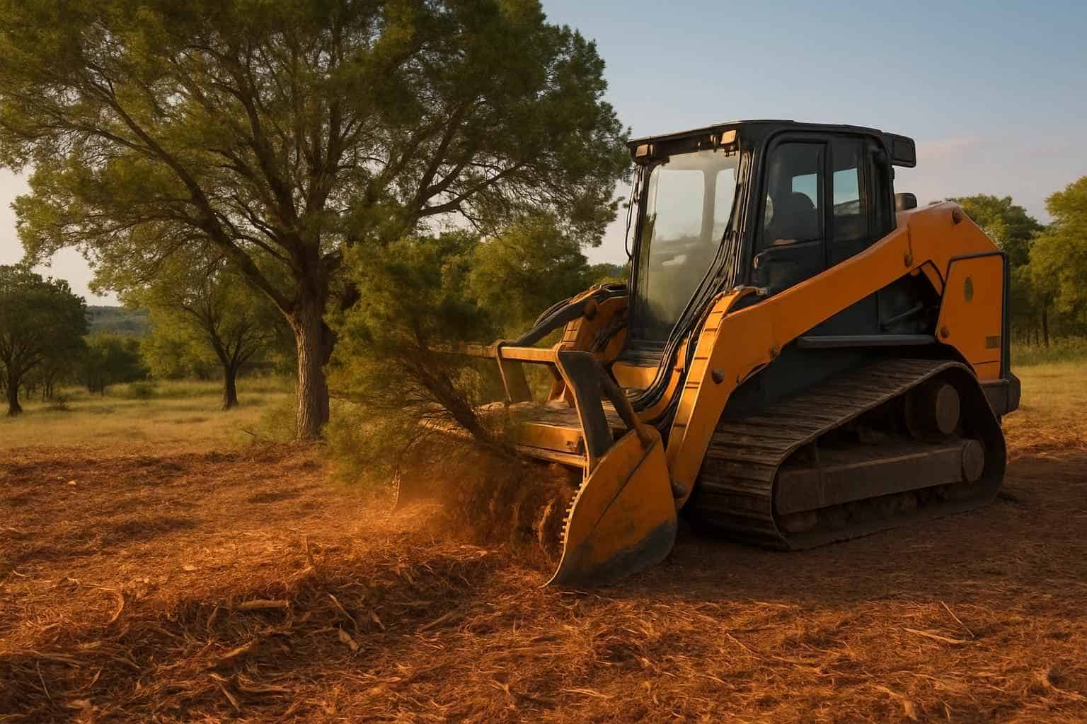 Cedar Mulching in Kendalia Texas