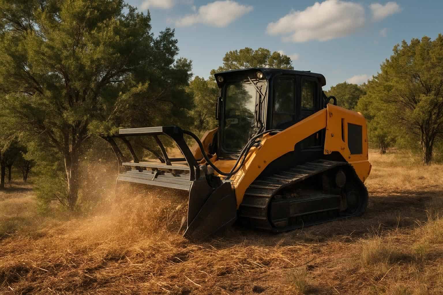 Cedar Mulching in Sisterdale Texas