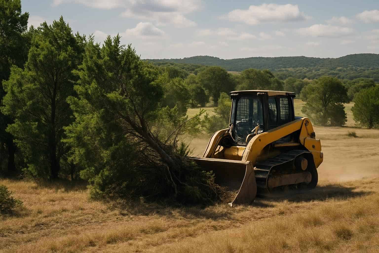 Cedar Pasture Clearing in Sisterdale Texas