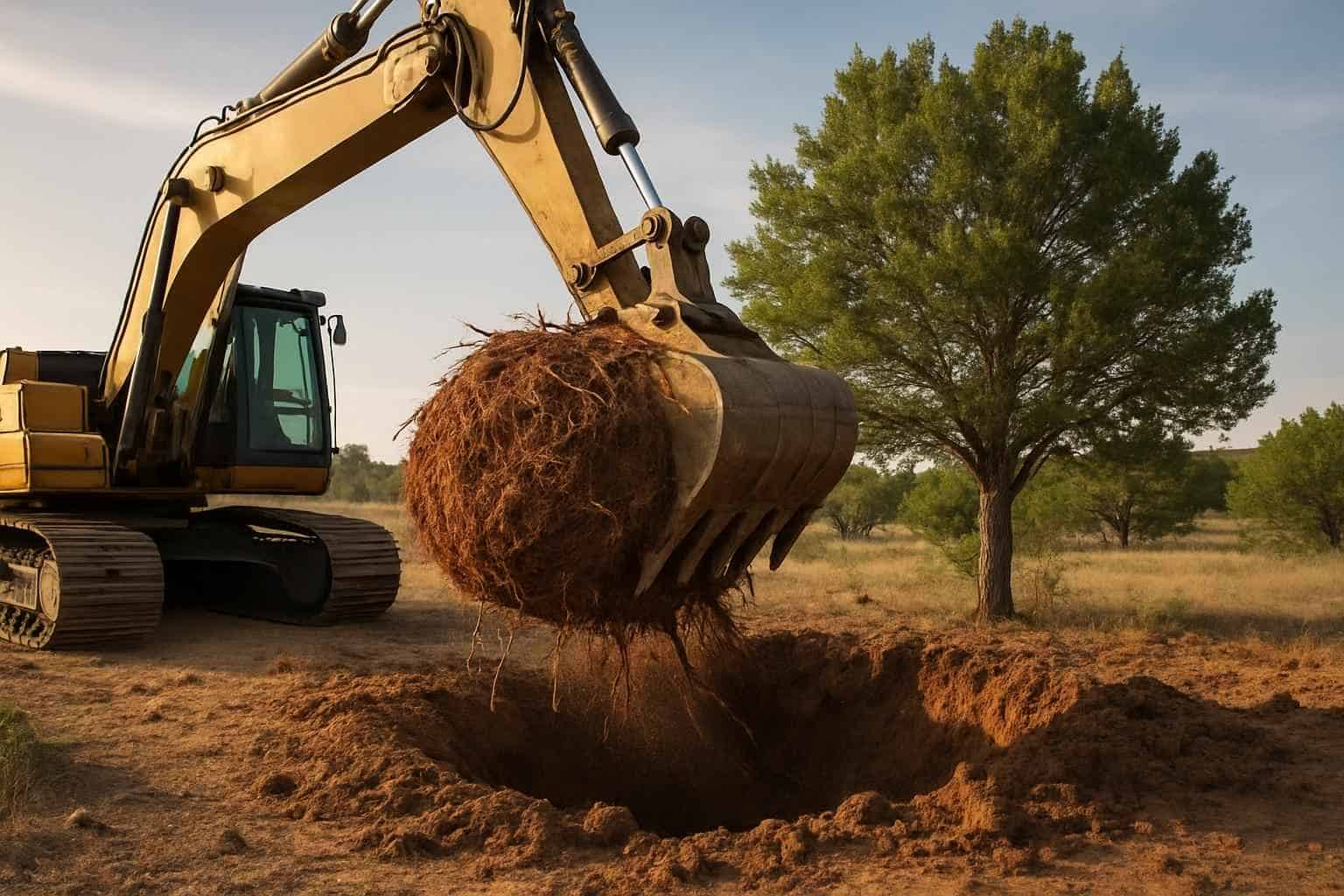 Cedar Root Ball Removal in Camp Verde Texas