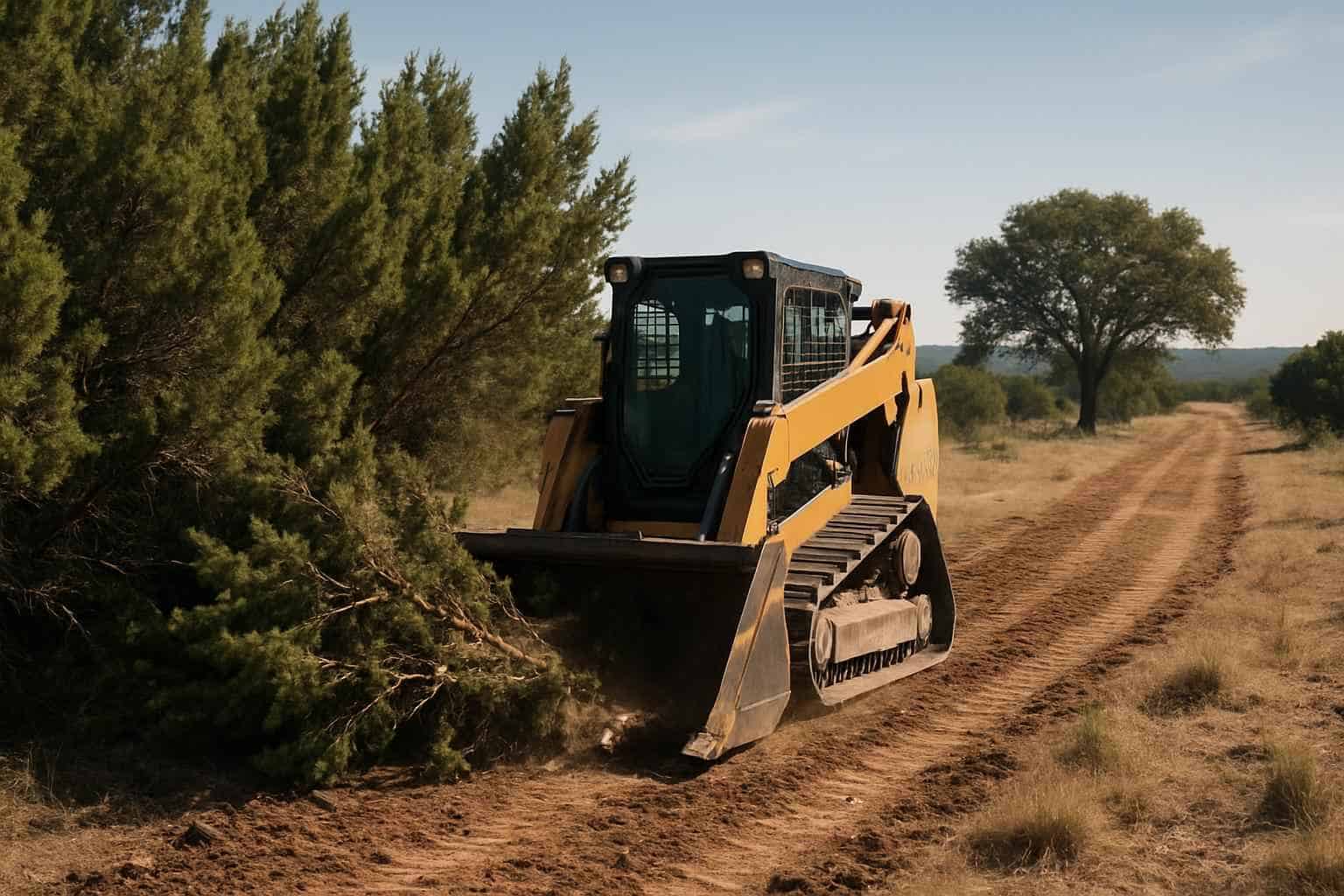 Cedar ROW Clearing in Blanco Texas