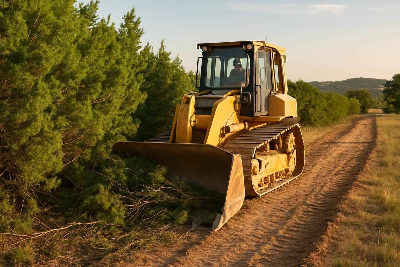 Cedar ROW Clearing in Sisterdale Texas