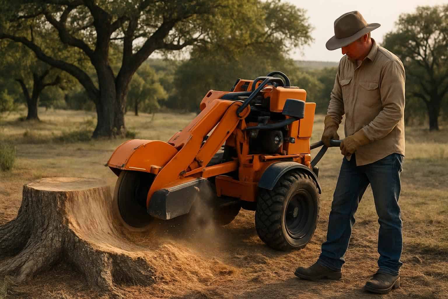 Cedar Stump Removal in Blanco Texas