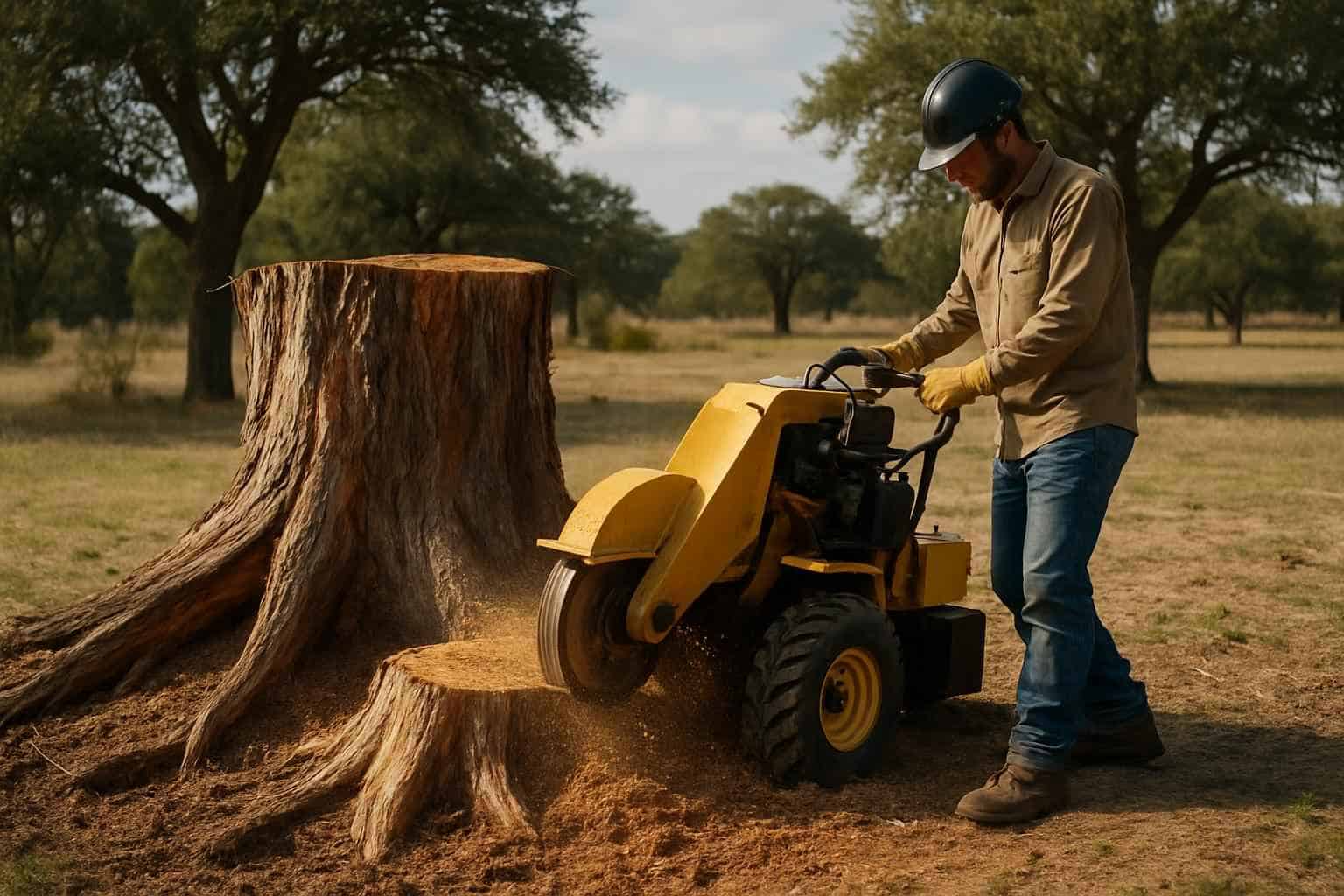 Cedar Stump Removal in Camp Verde Texas