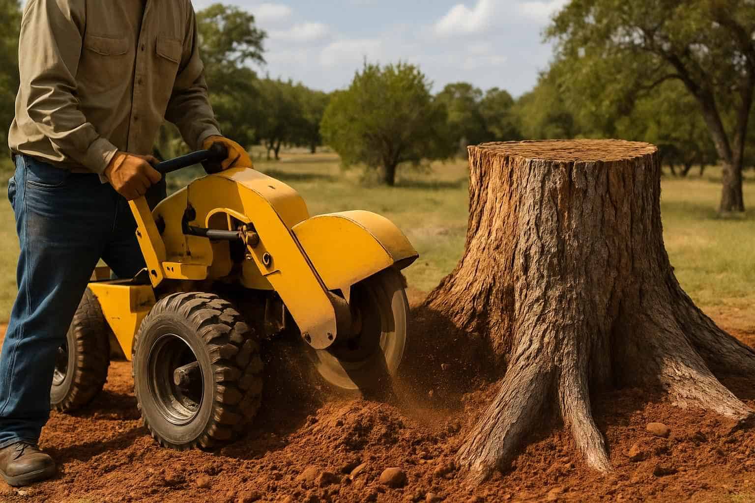 Cedar Stump Removal in Center Point Texas