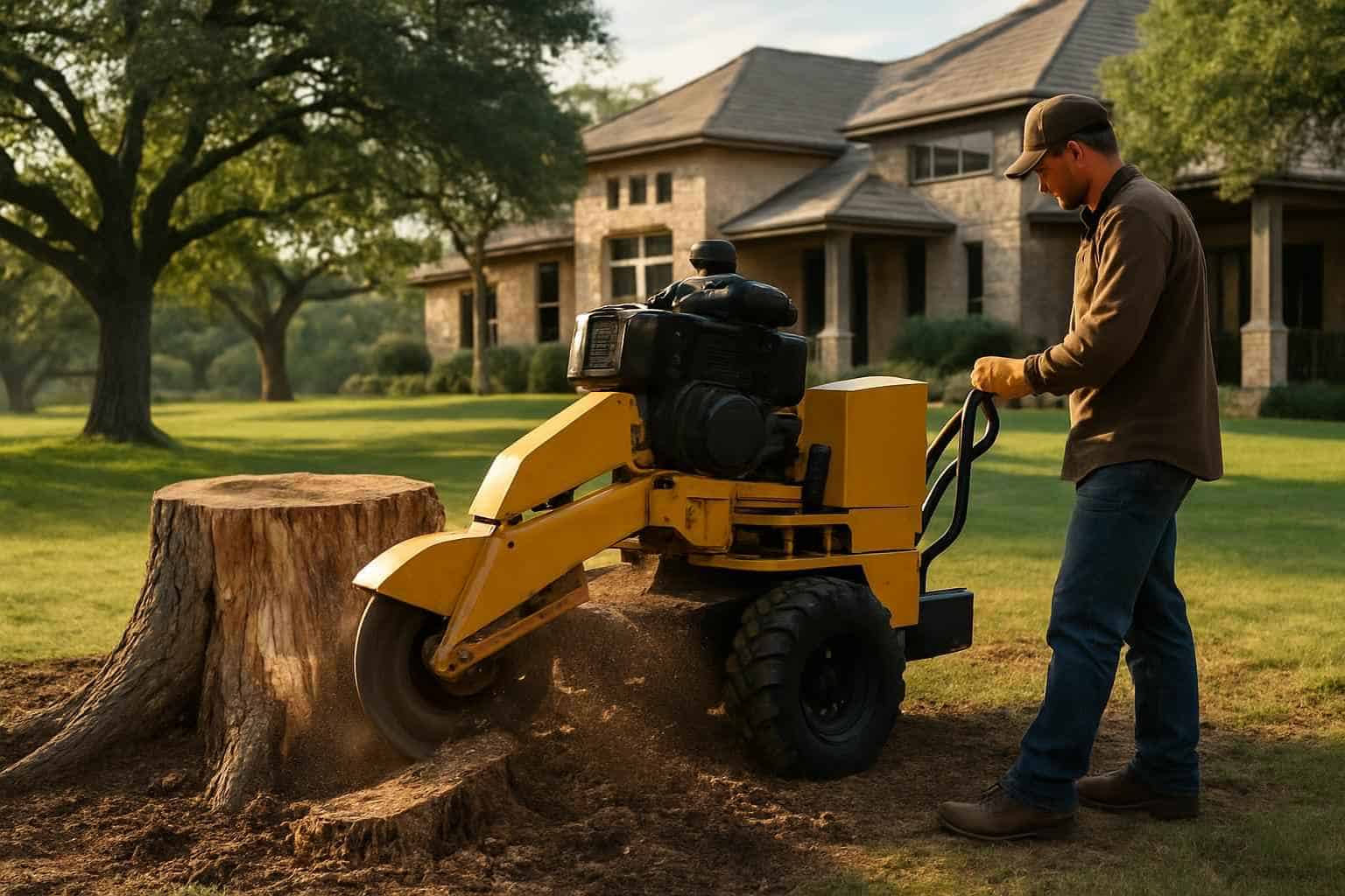 Cedar Stump Removal in Hunt Texas