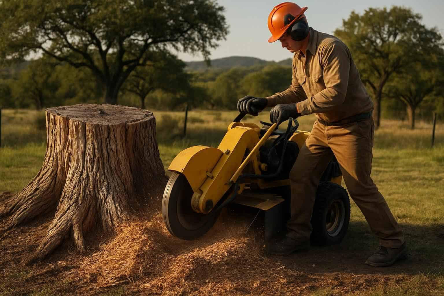 Cedar Stump Removal in Johnson City Texas