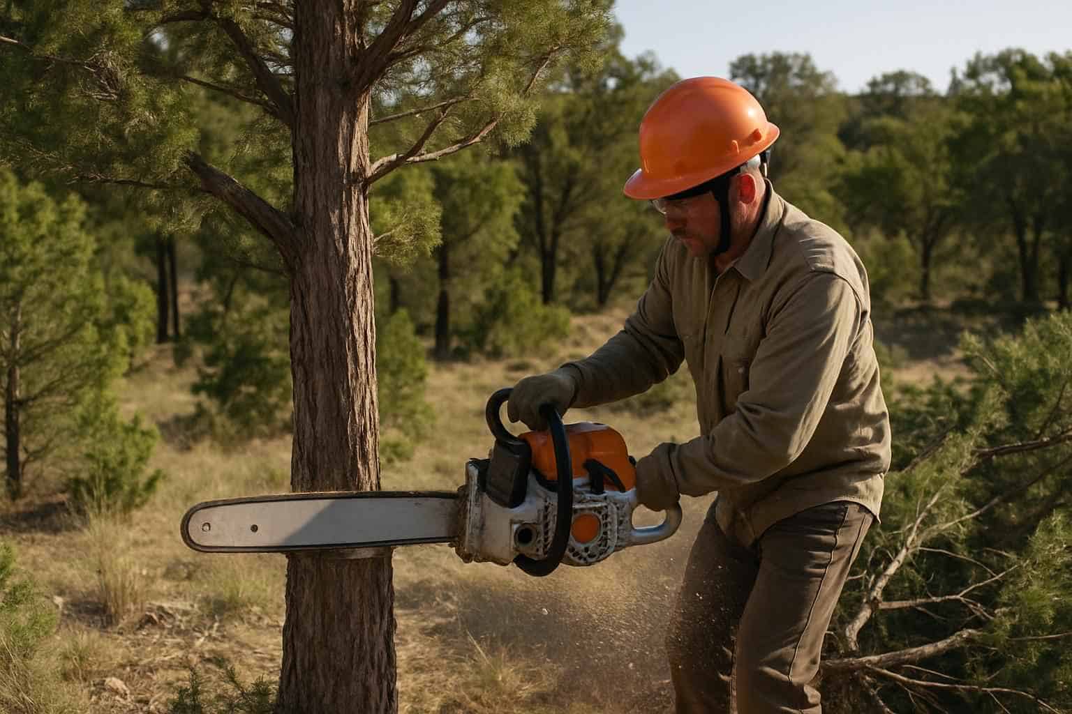 Cedar Thinning in Ingram Texas
