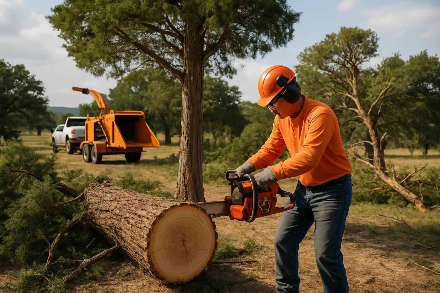 Cedar Tree Removal in Kendalia Texas