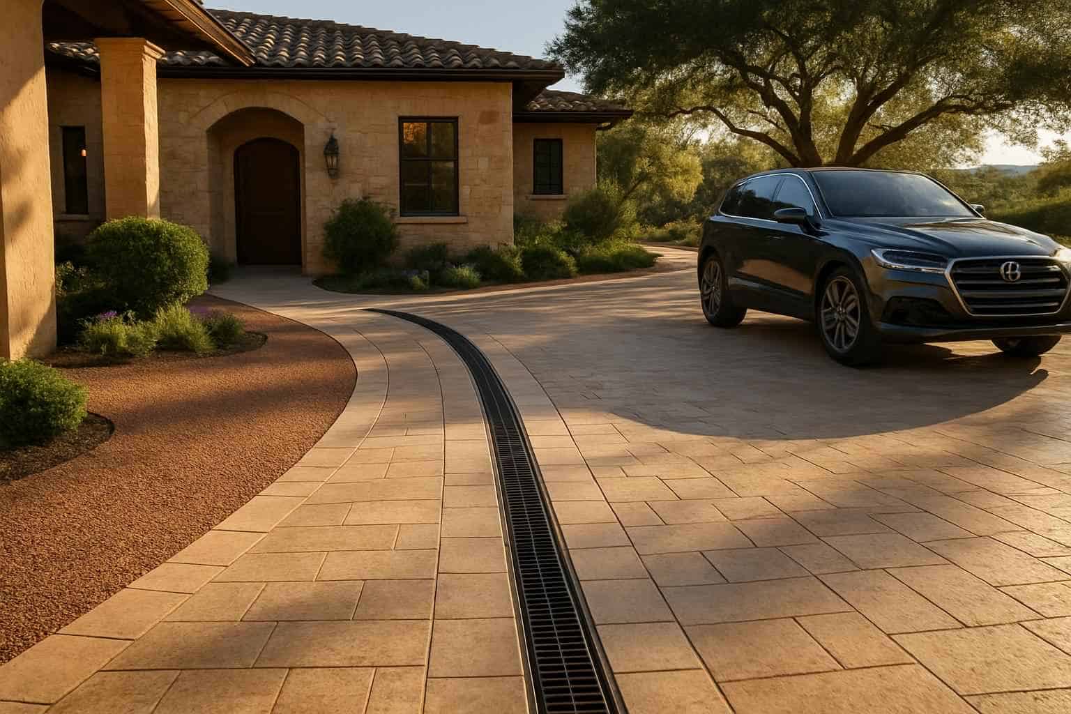 Channel Drains for Driveways in Camp Verde Texas