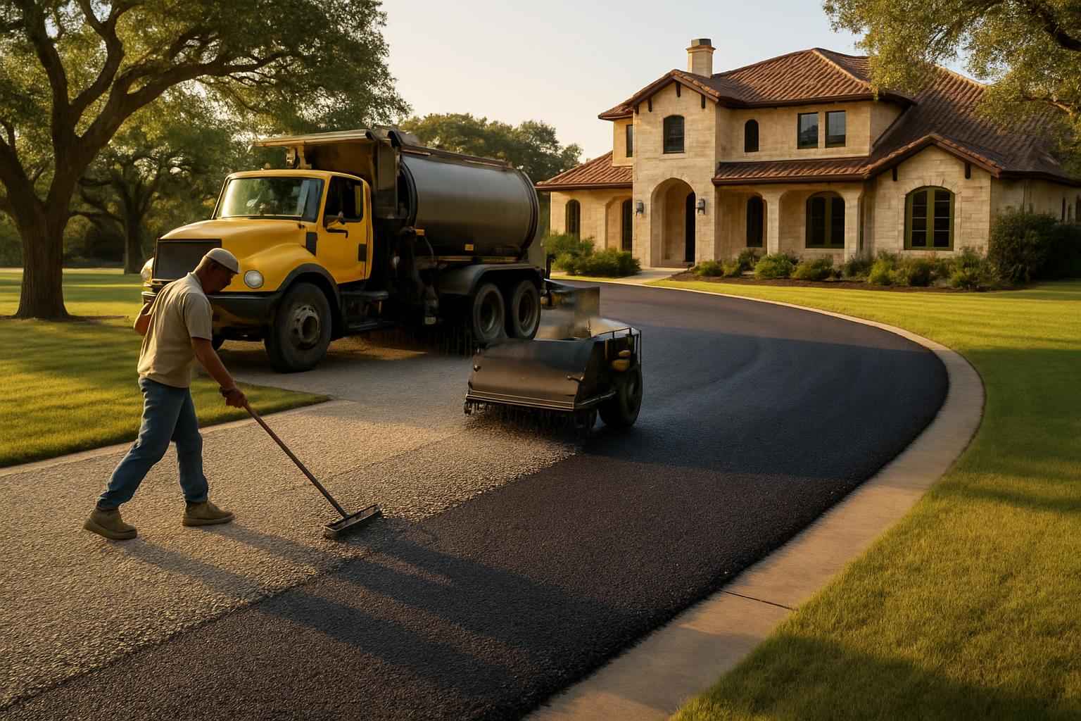 Chip Seal Maintenance in Blanco Texas