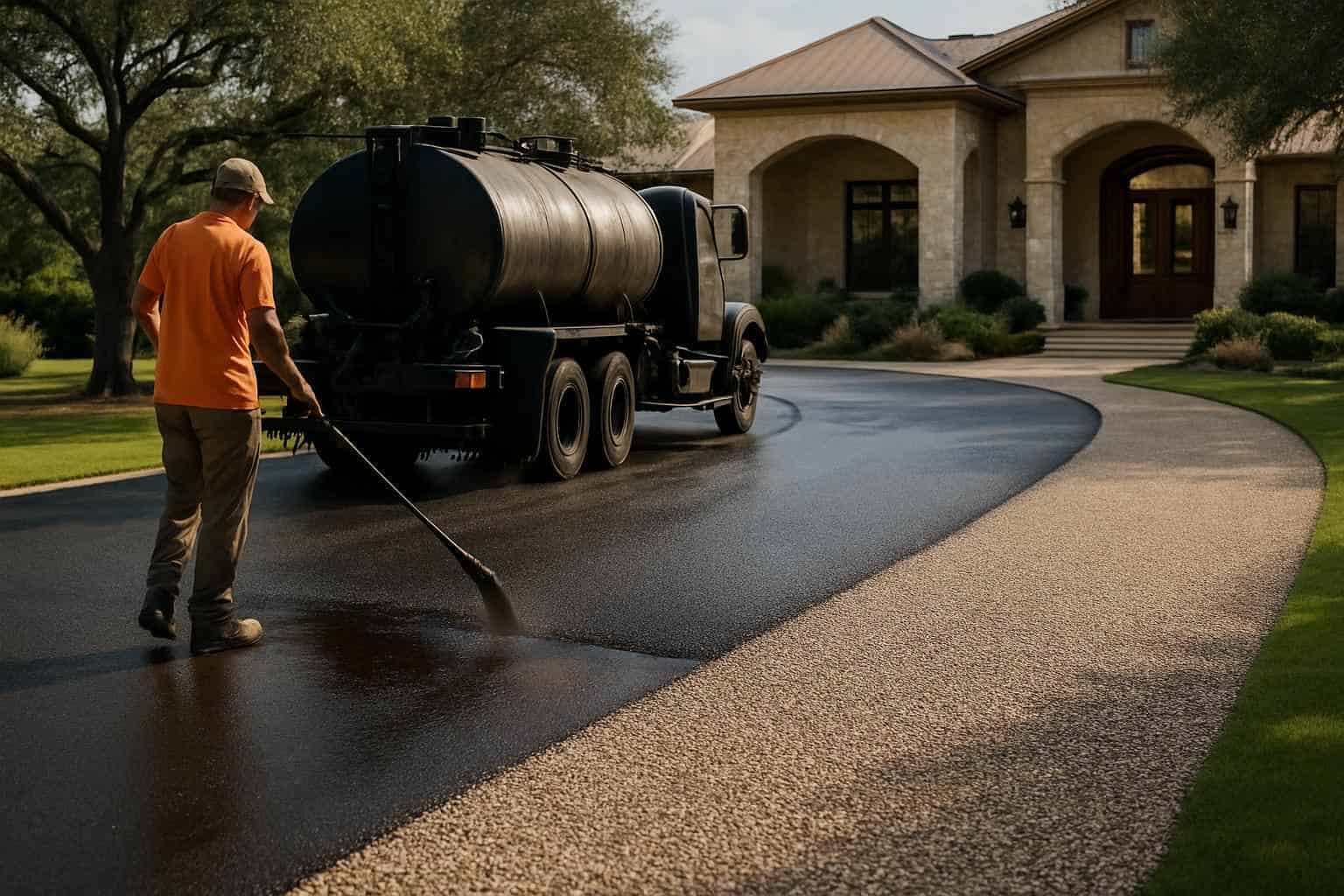 Chip Seal Maintenance in Ingram Texas