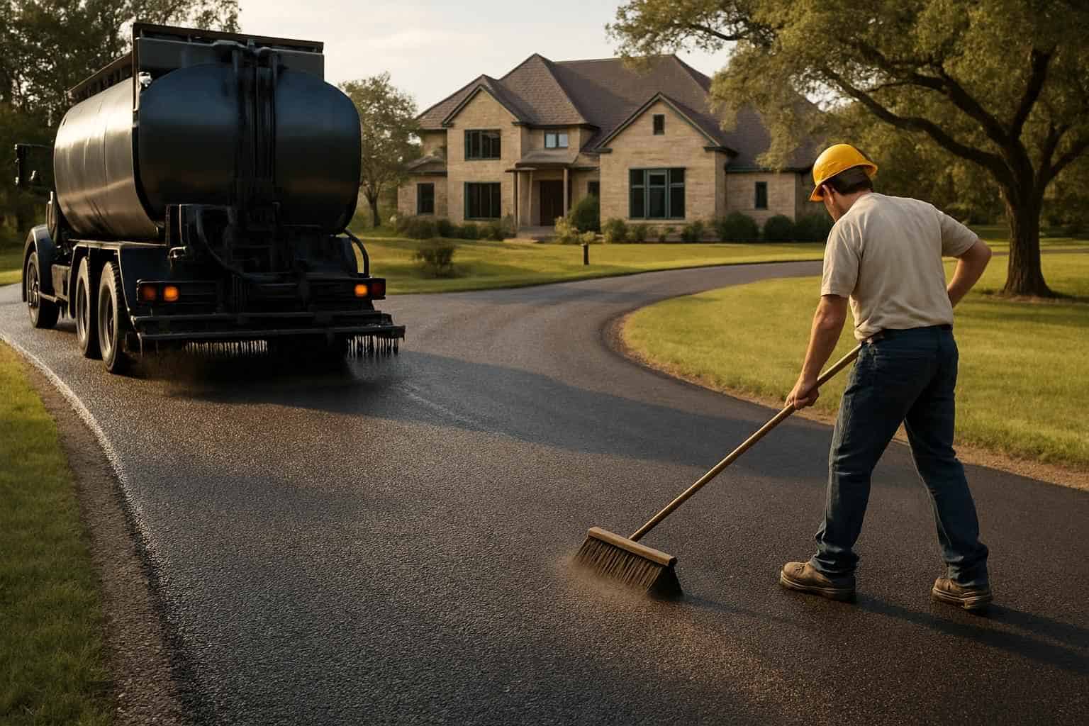 Chip Seal Maintenance in Johnson City Texas