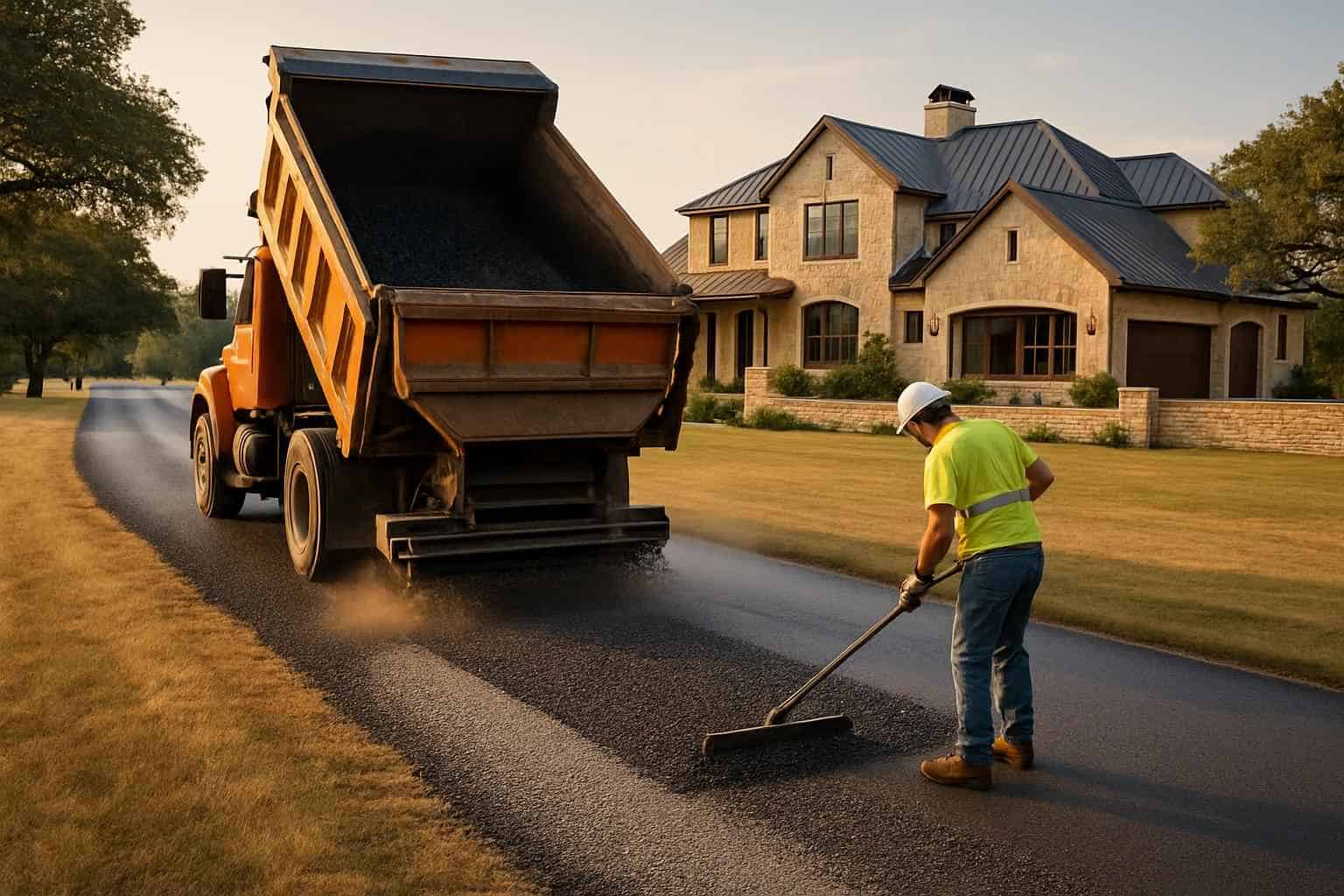 Chip Seal Maintenance in Sisterdale Texas