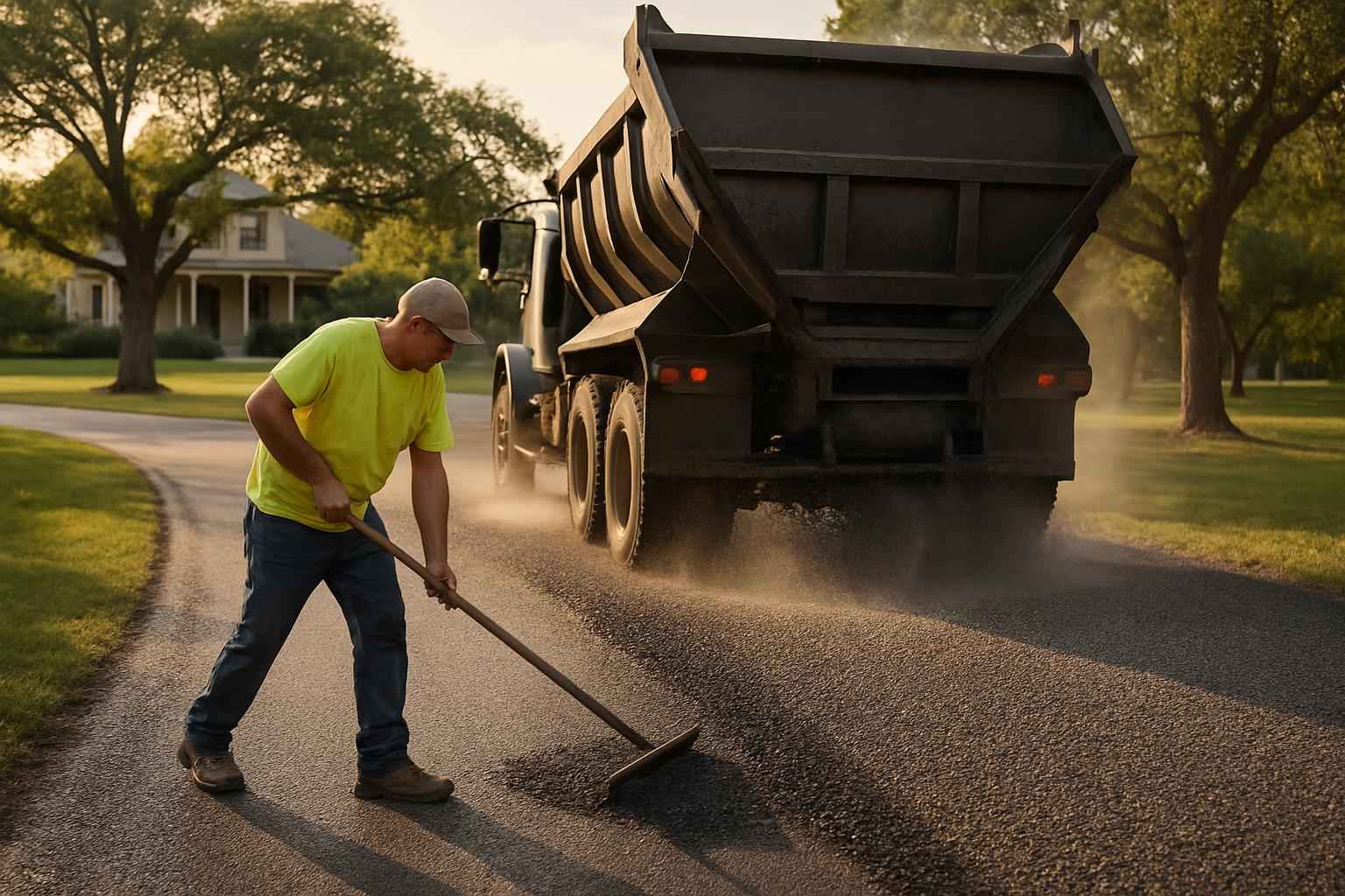 Chip Seal Repair in Center Point Texas