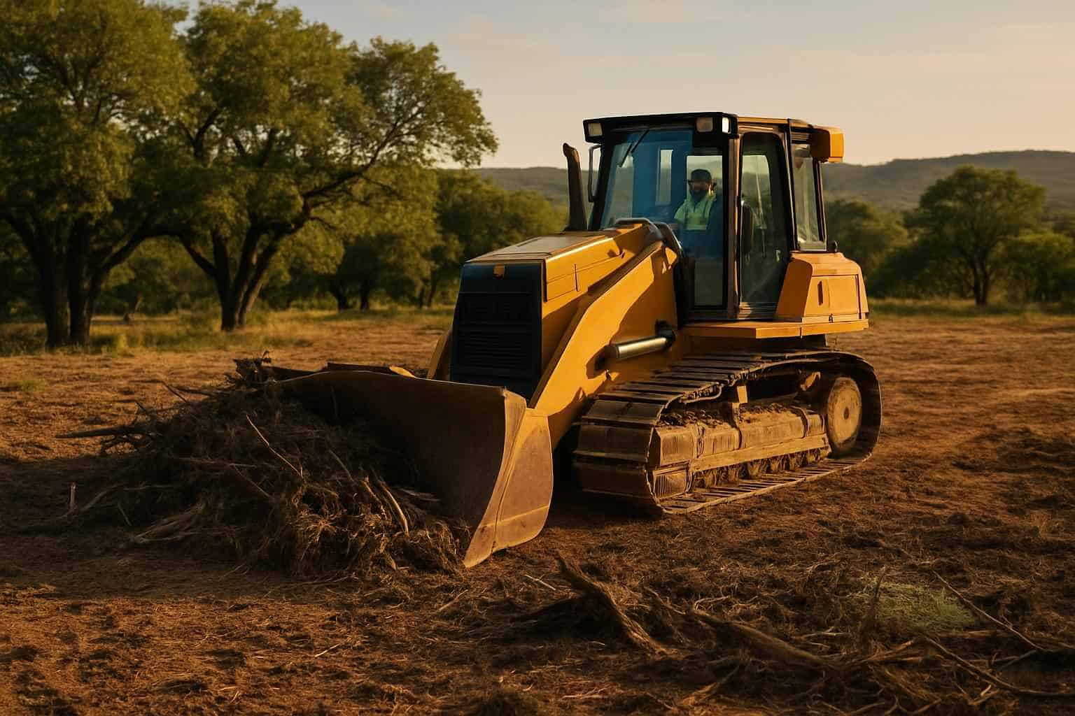 Commercial Lot Clearing in Hunt Texas
