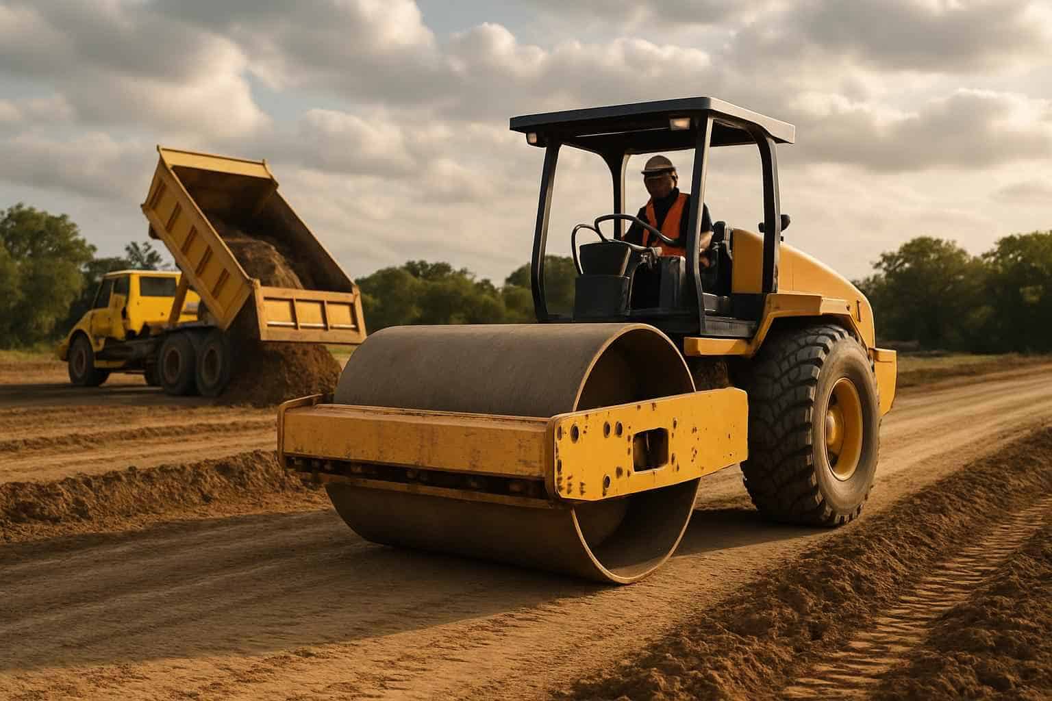Compaction and Proof Roll in Ingram Texas
