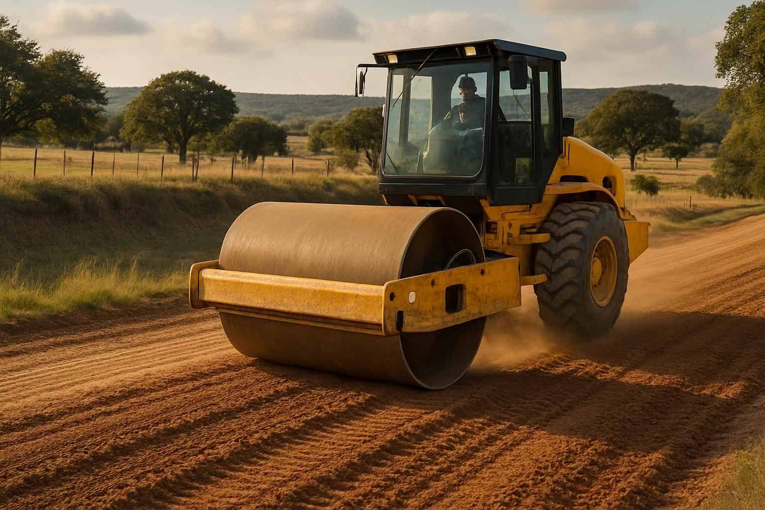 Compaction and Proof Roll in Sisterdale Texas