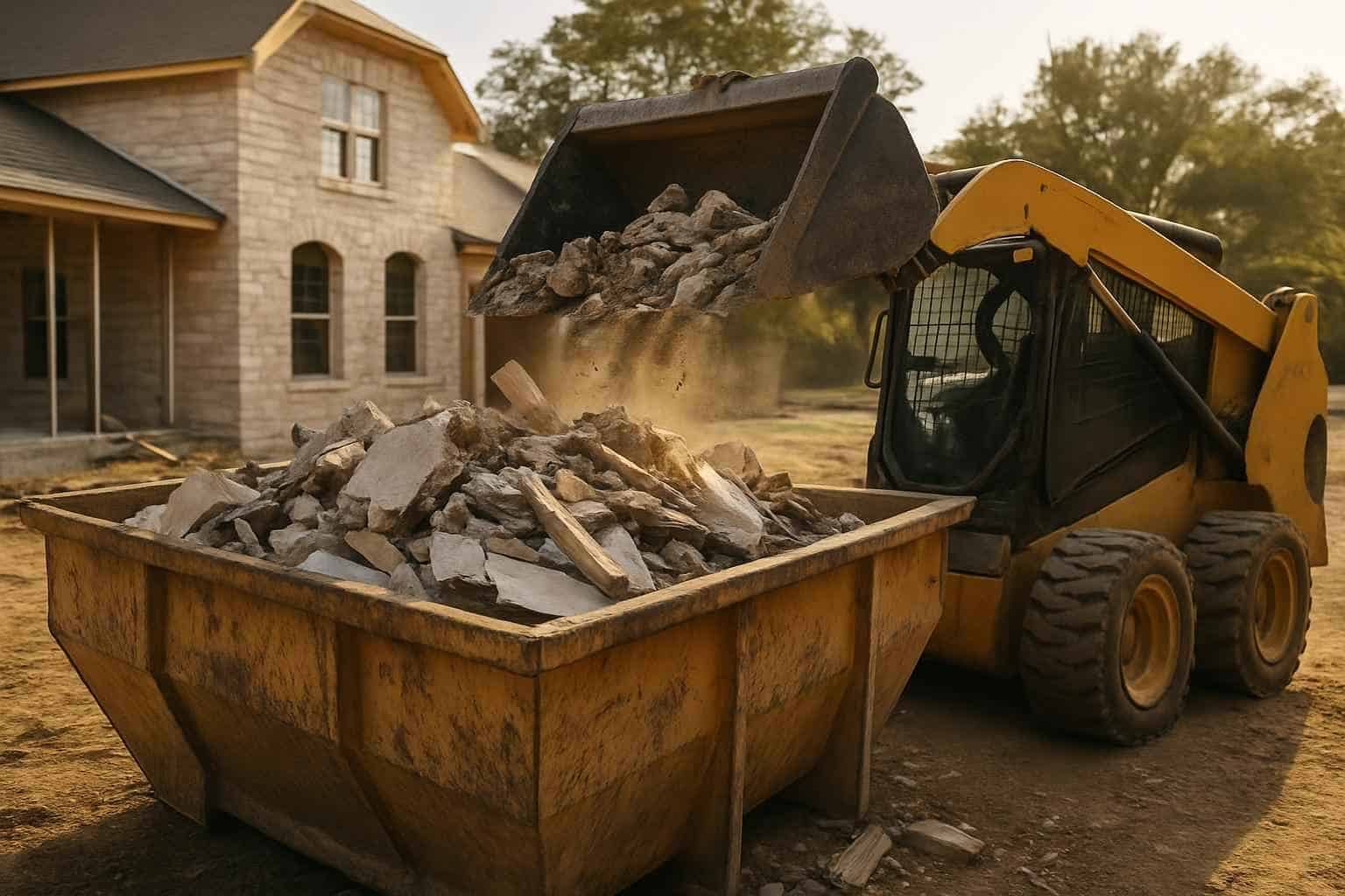 Construction Debris Removal in Center Point Texas