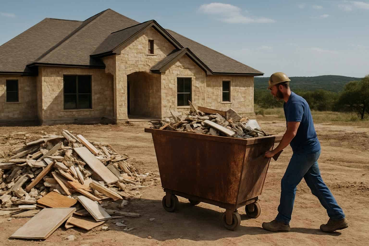 Construction Debris Removal in Mountain Home Texas