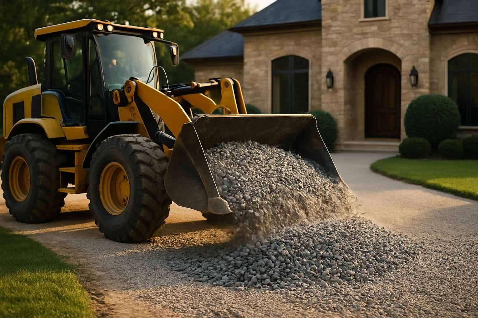 Crushed Rock Spreading in Ingram Texas