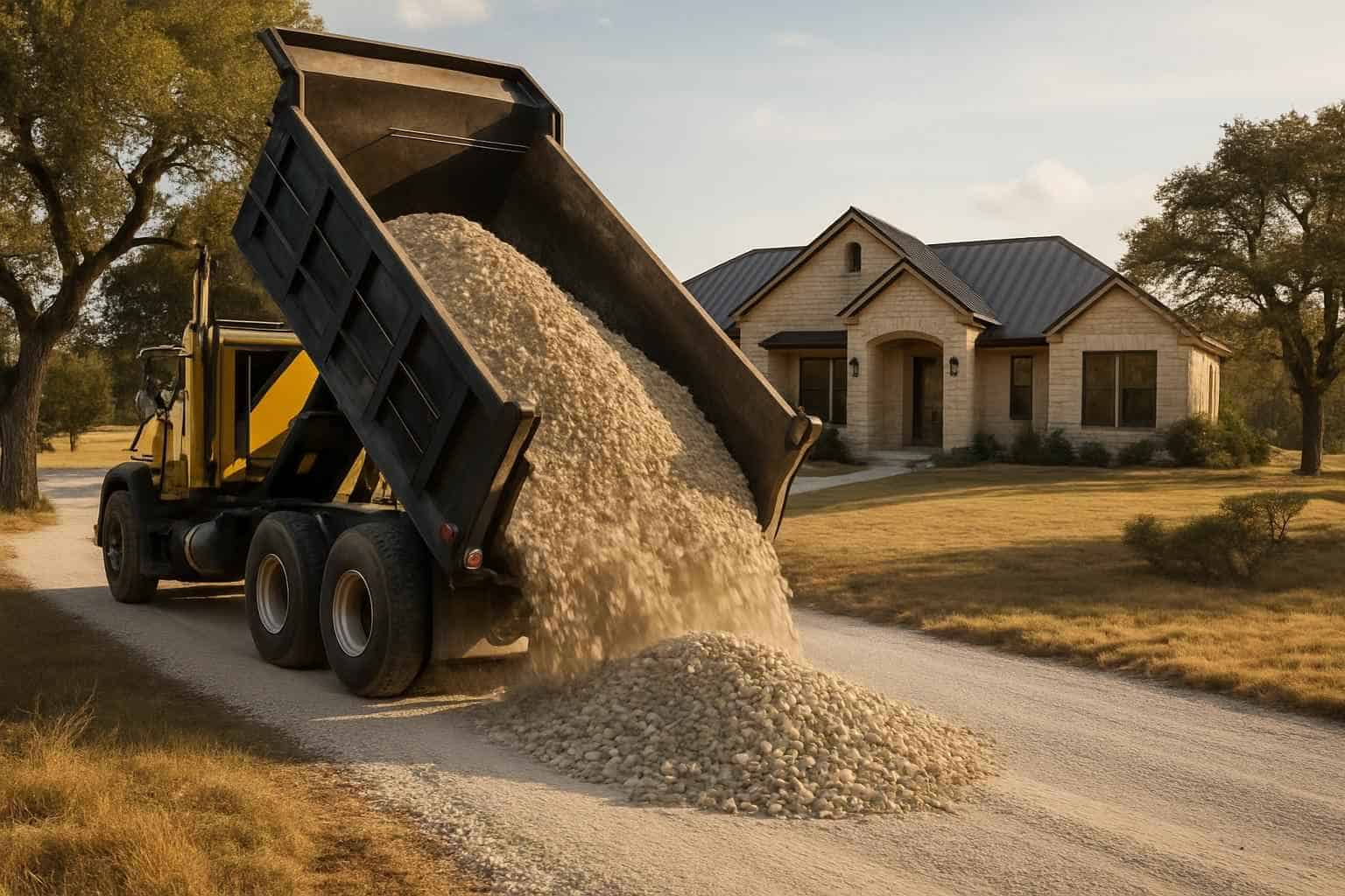 Crushed Rock Spreading in Mountain Home Texas