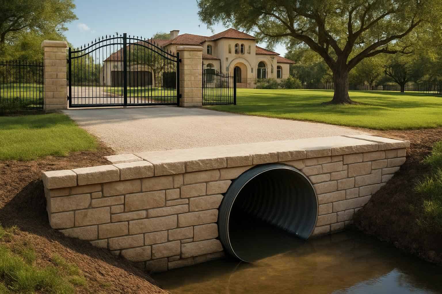 Culvert Install at Entrance in Camp Verde Texas