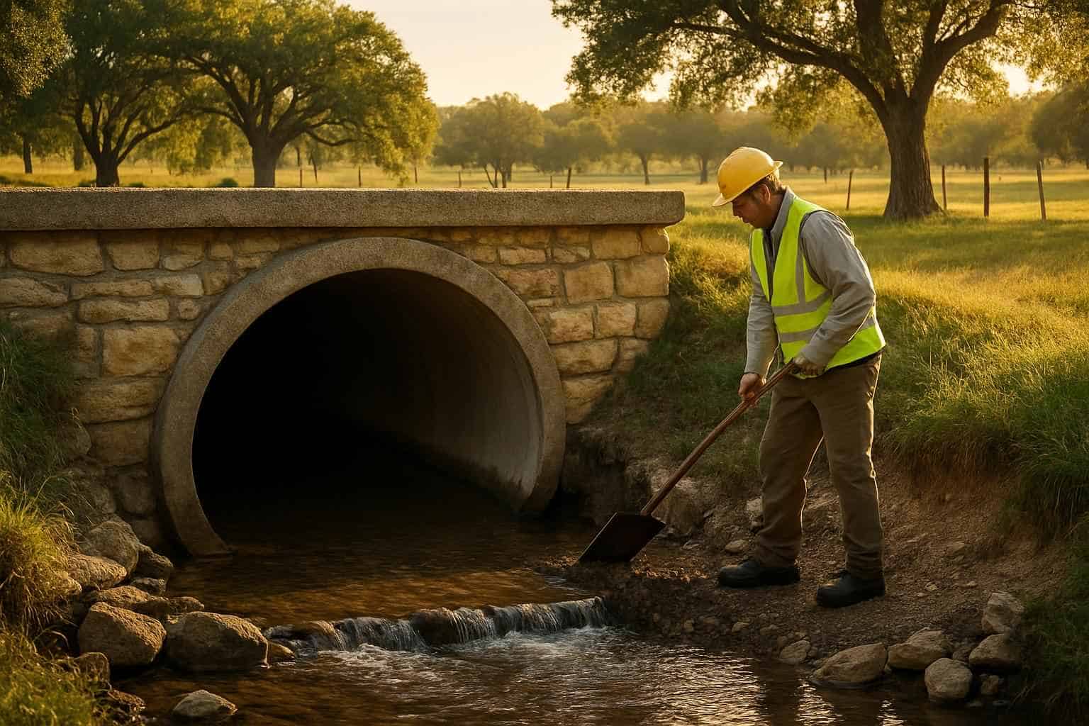 Culvert Maintenance in Sisterdale Texas
