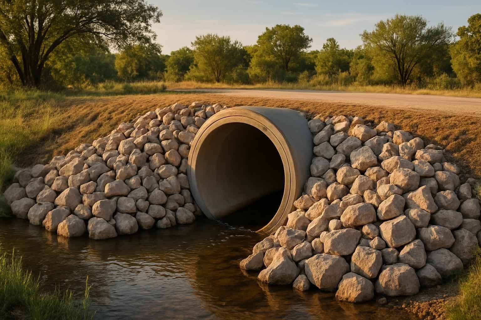 Culvert Riprap Protection in Camp Verde Texas