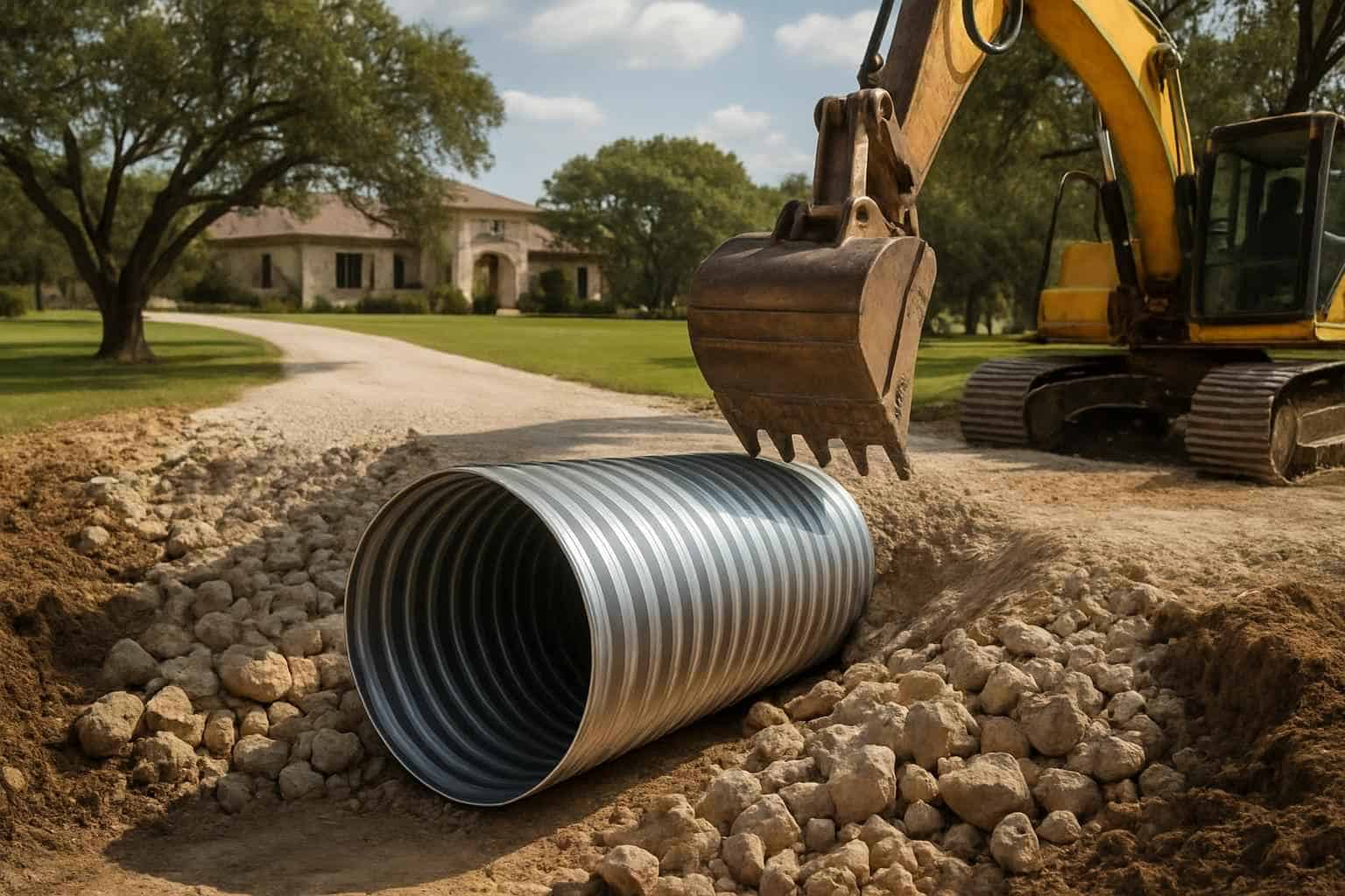 Culvert Sizing and Install in Ingram Texas