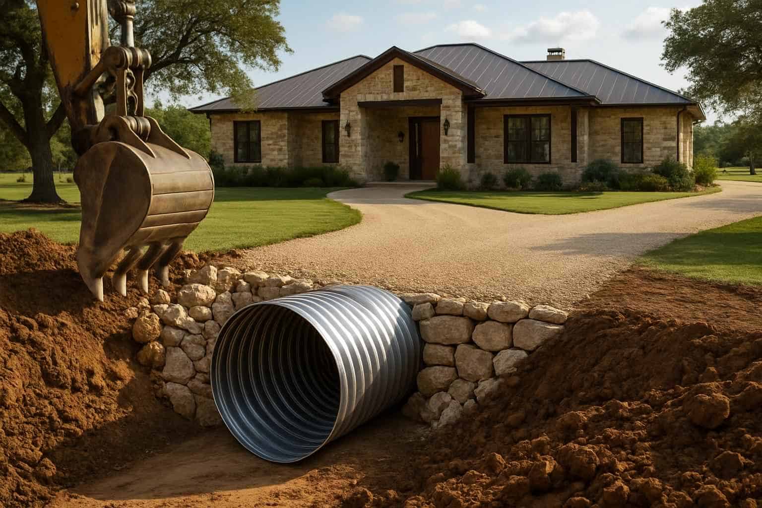 Culvert Sizing and Install in Mountain Home Texas