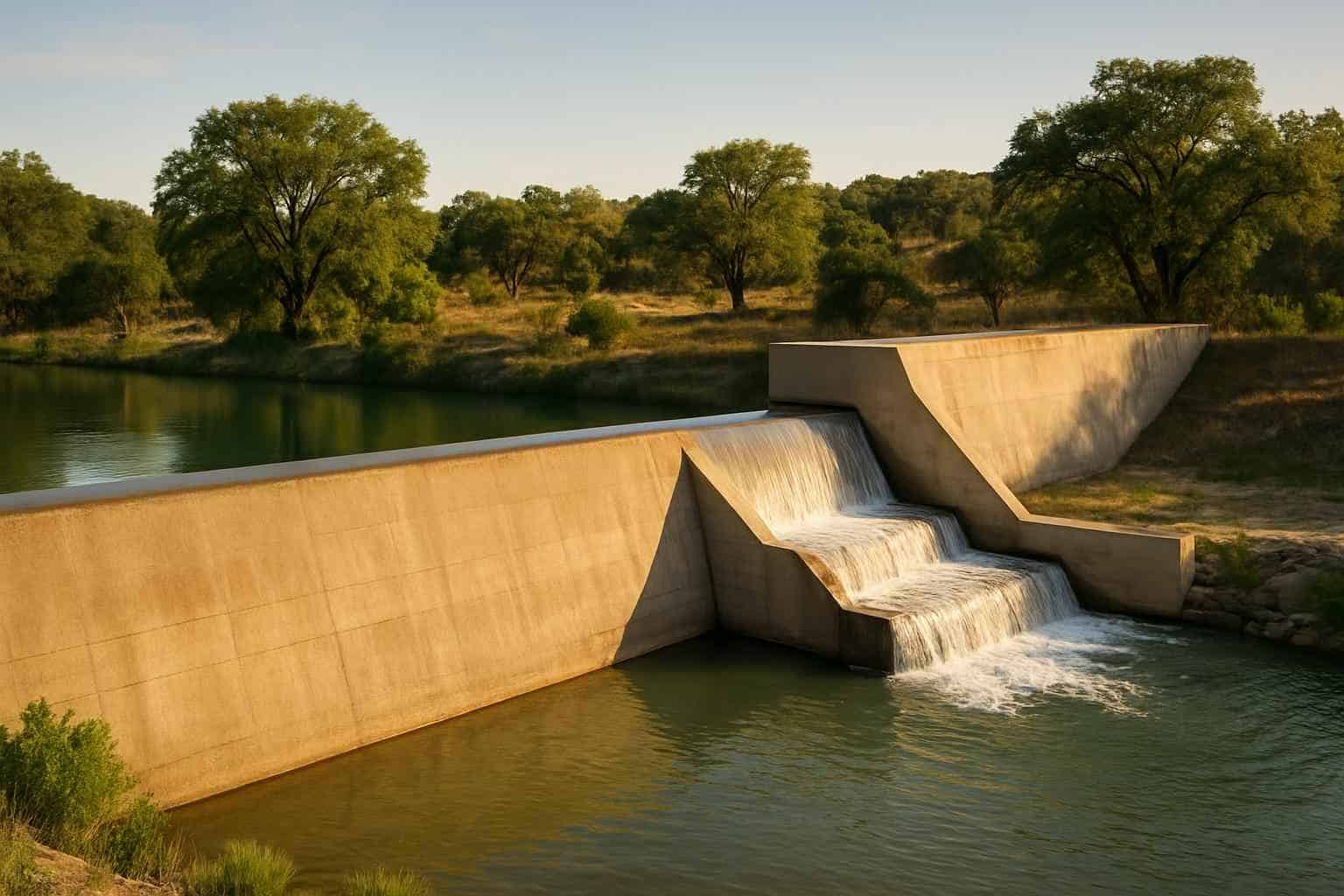 Dam and Spillway Build in Blanco Texas