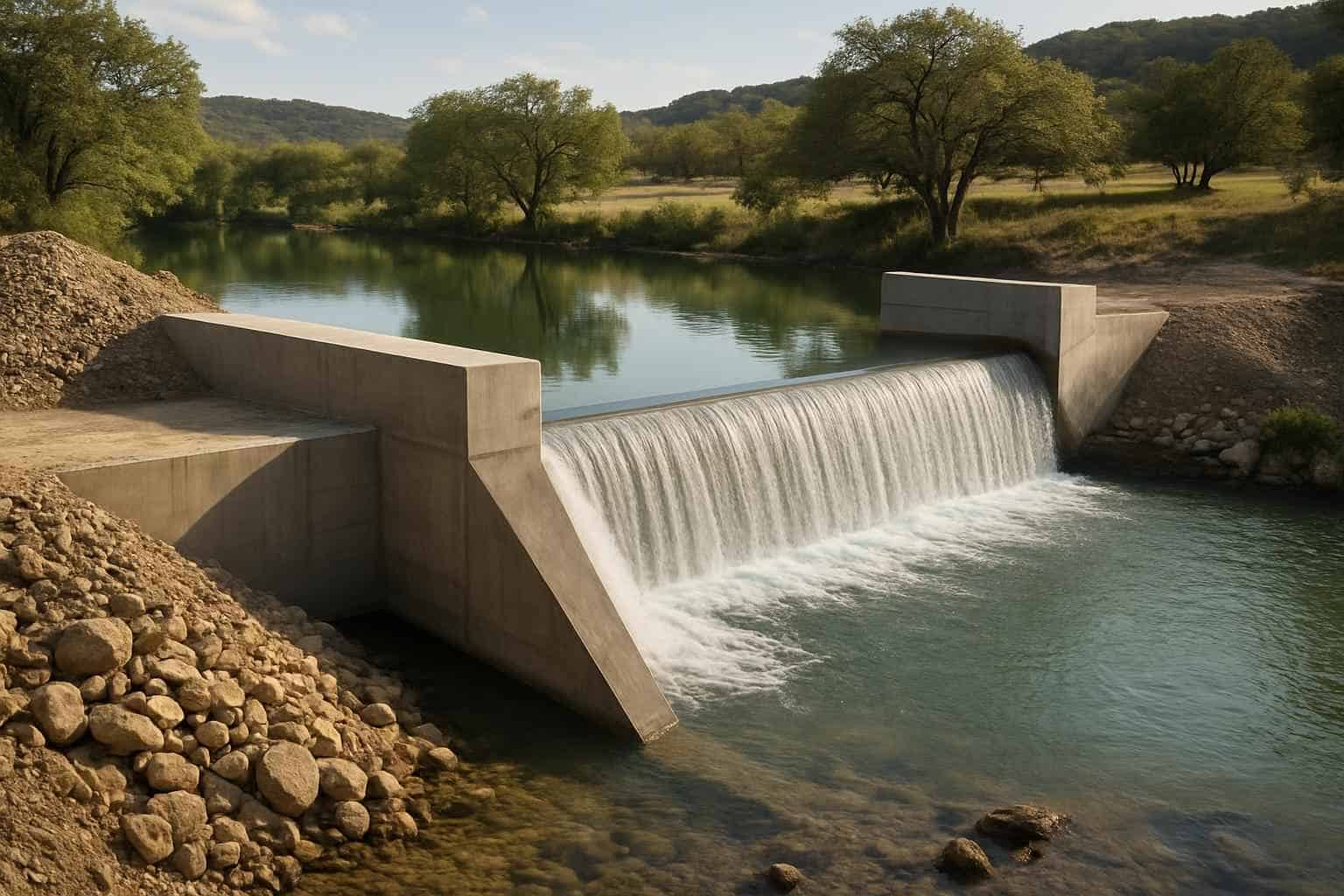 Dam and Spillway Build in Camp Verde Texas