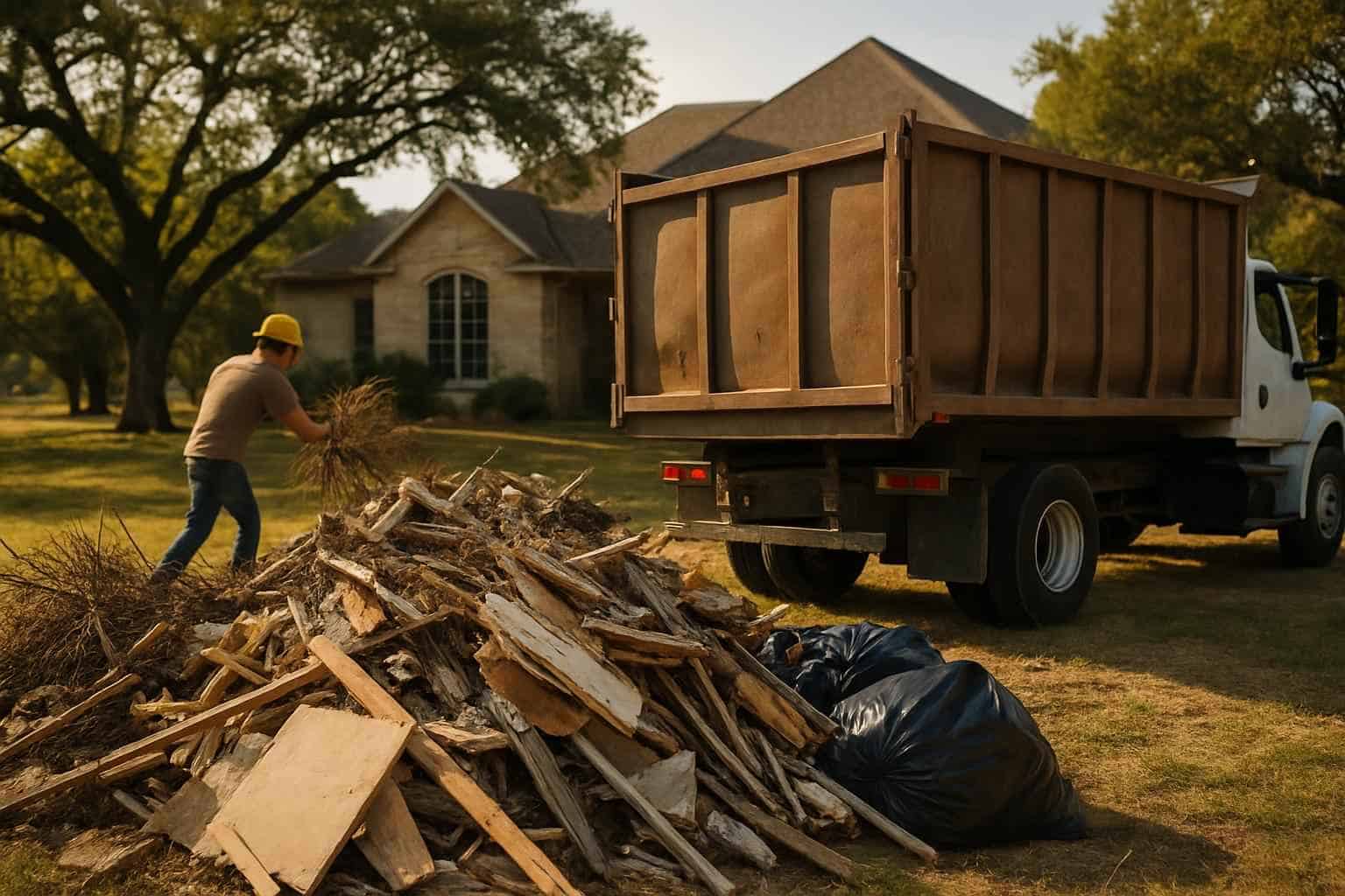 Debris Haul Off in Center Point Texas