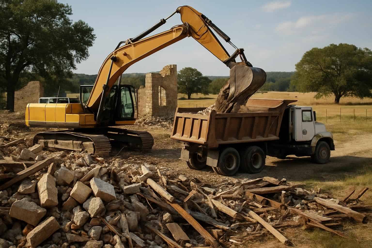 Demolition Debris Hauling in Sisterdale Texas
