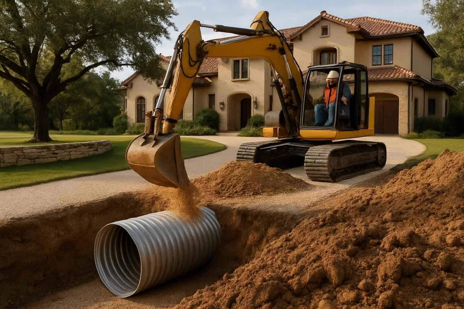 Driveway Culvert Replacement in Camp Verde Texas
