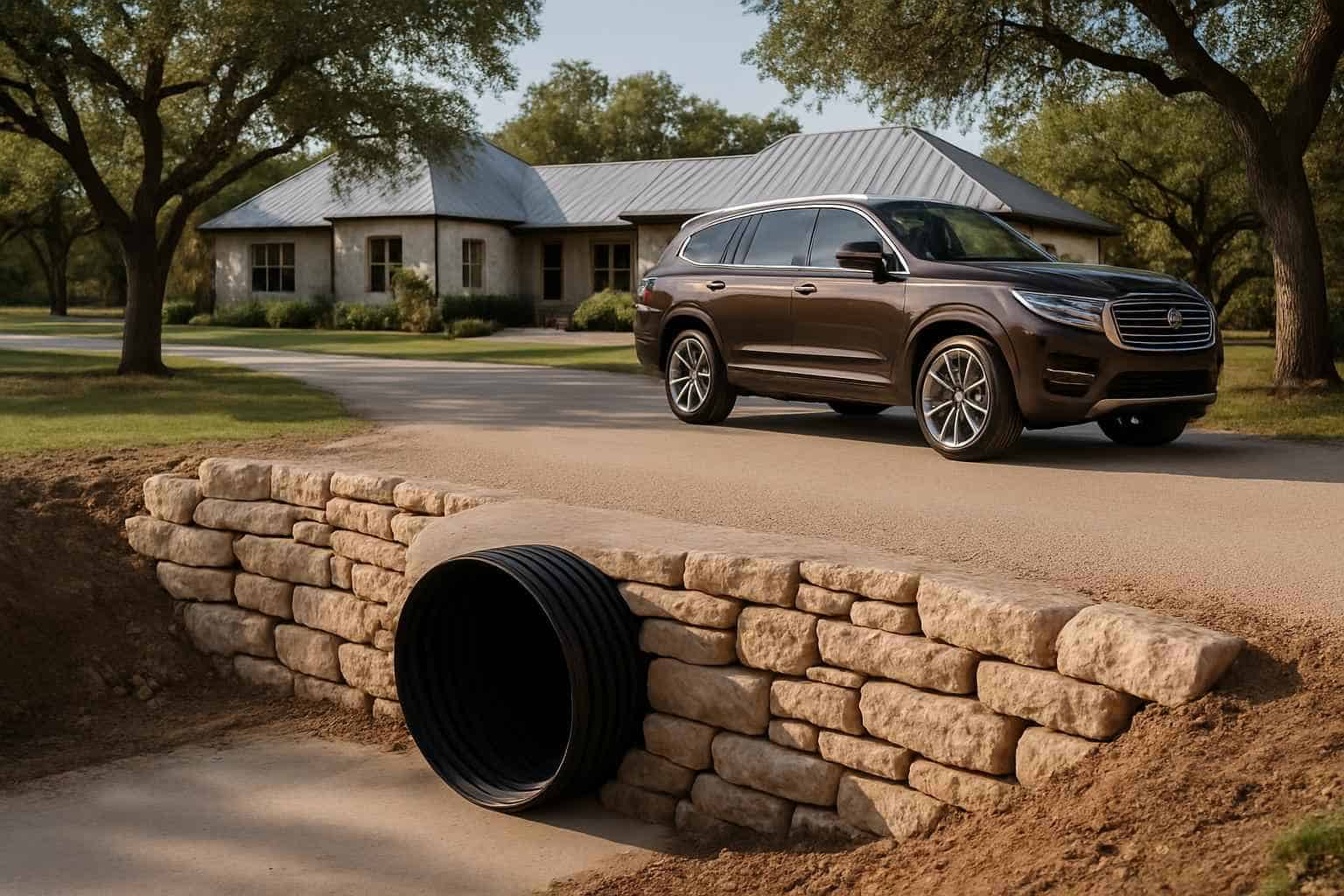 Driveway Culvert Replacement in Mountain Home Texas