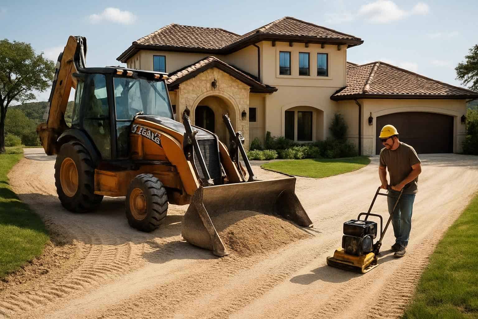 Driveway Grading and Compaction in Ingram Texas